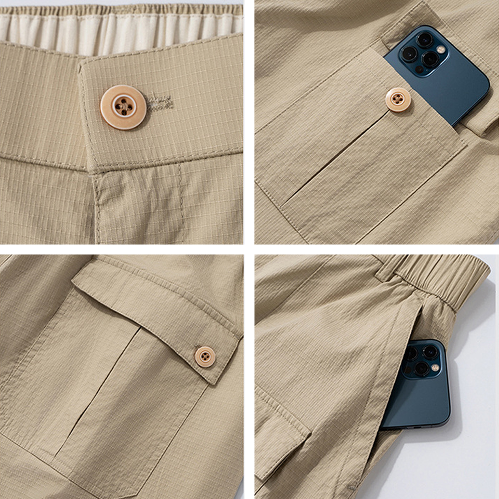 Japanese Straight Loose Workwear Cargo Pants