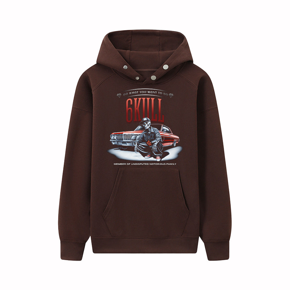 6Kull Skeleton Racing Hoodie
