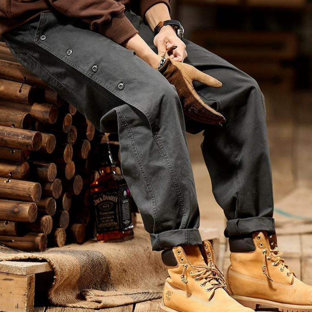 American Retro Fashion Heavy Cargo Pants