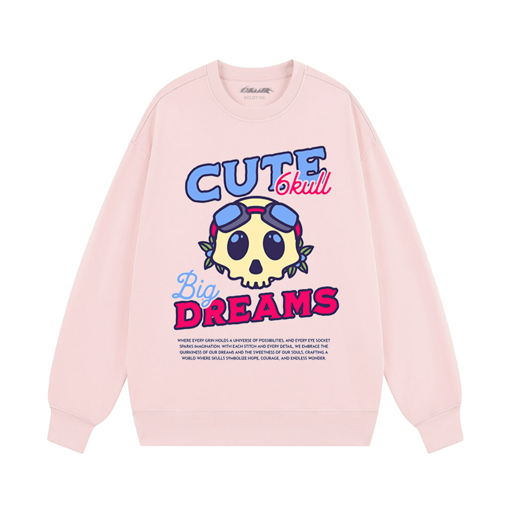 6Kull Cute Pilot Skull Sweatshirt