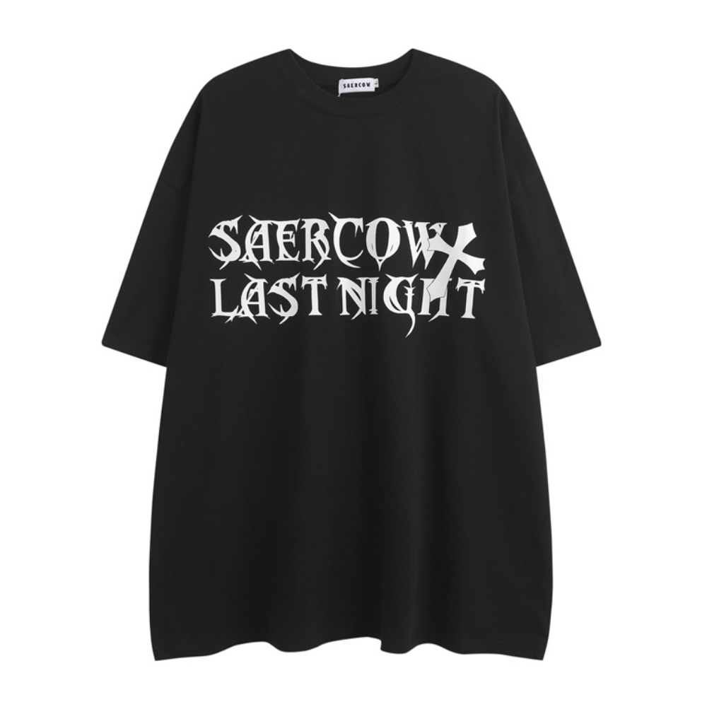 Hip Hop Cross Angel Wings T-shirt