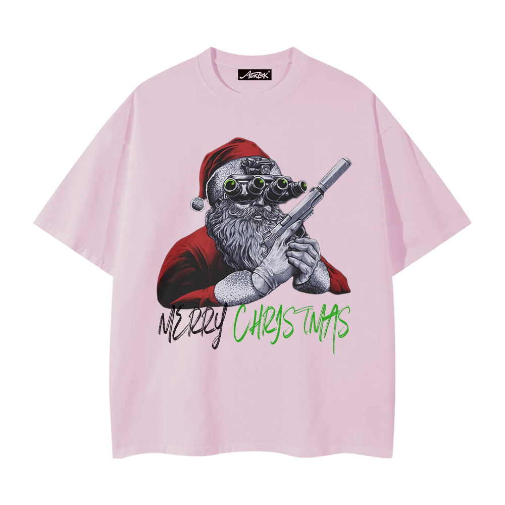 High Street Santa Claus With A Gun T-Shirt