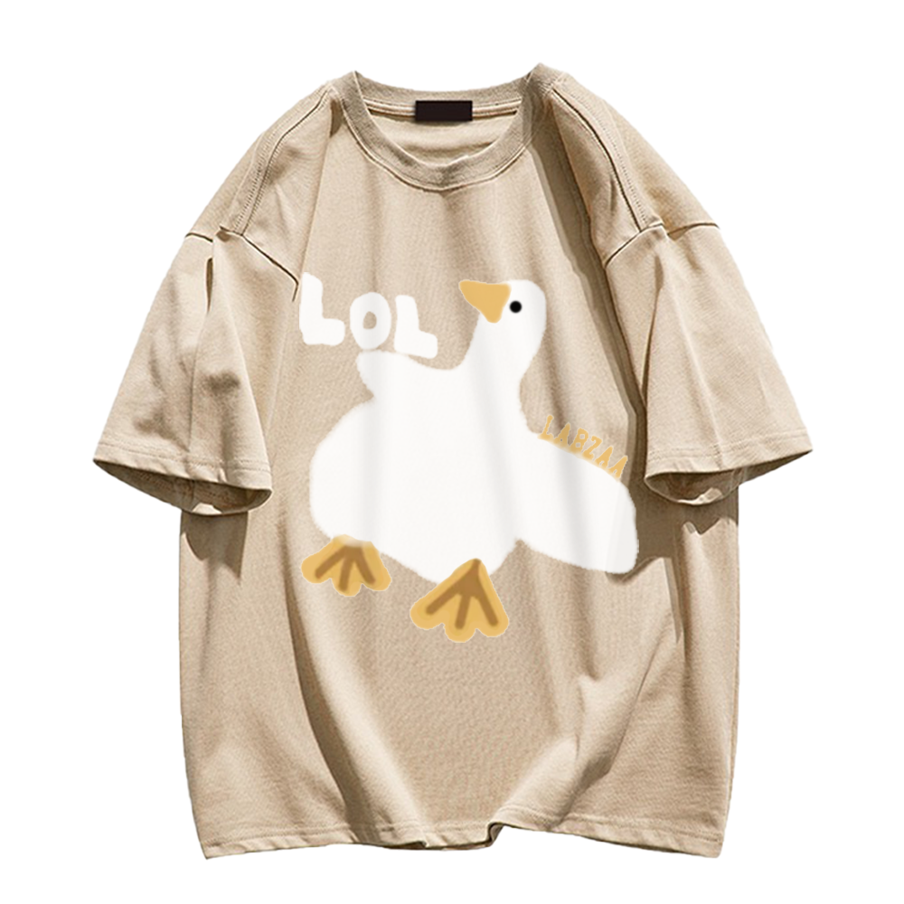 Urban Cartoon Duck Graphic T-shirt