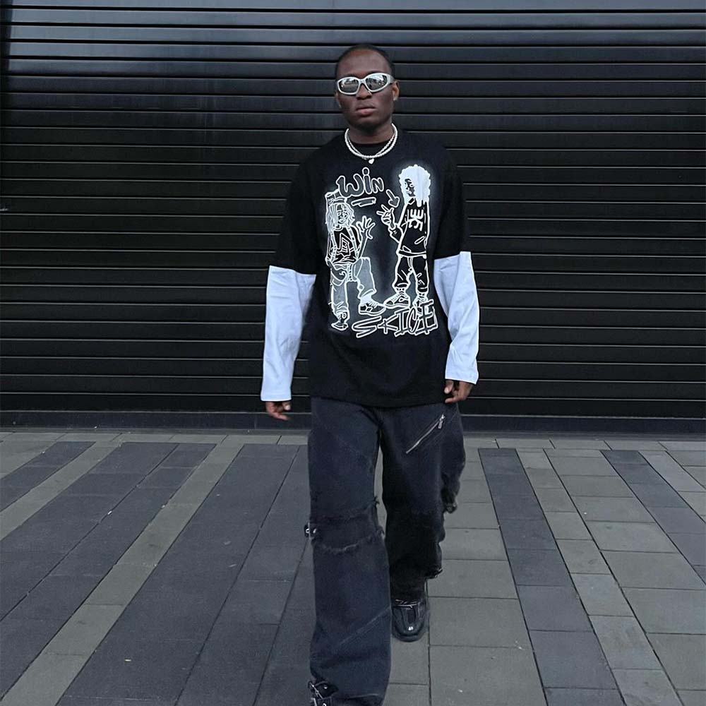 Casual Street Print Sweatshirt