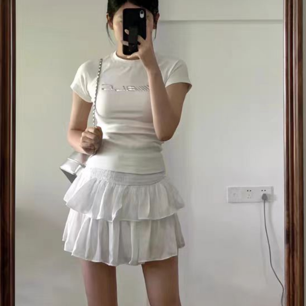 Women's Metallic Print Slim Fit T-Shirt