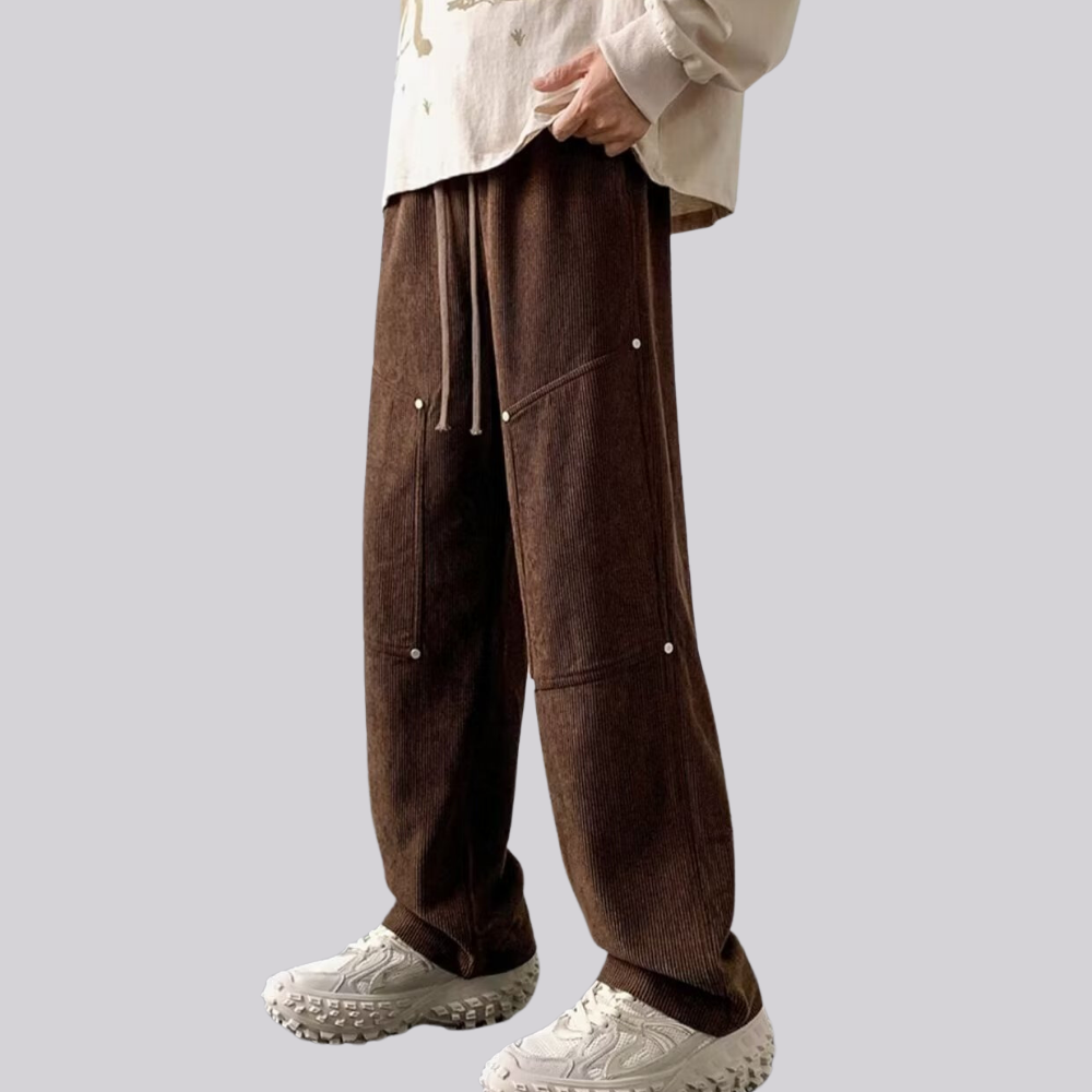 Solid Corduroy Sweatpants