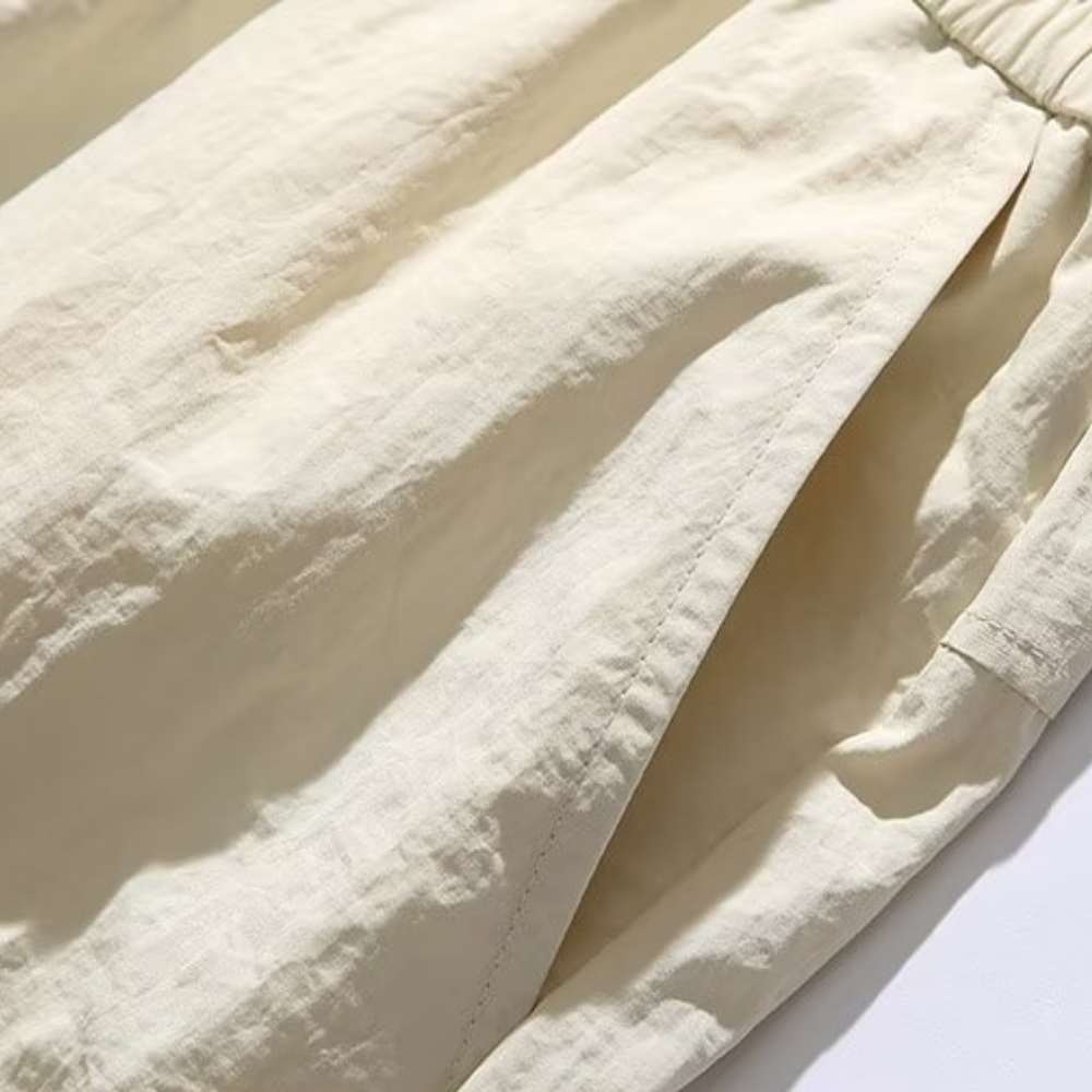 Retro Solid Color All-Match Cargo Shorts