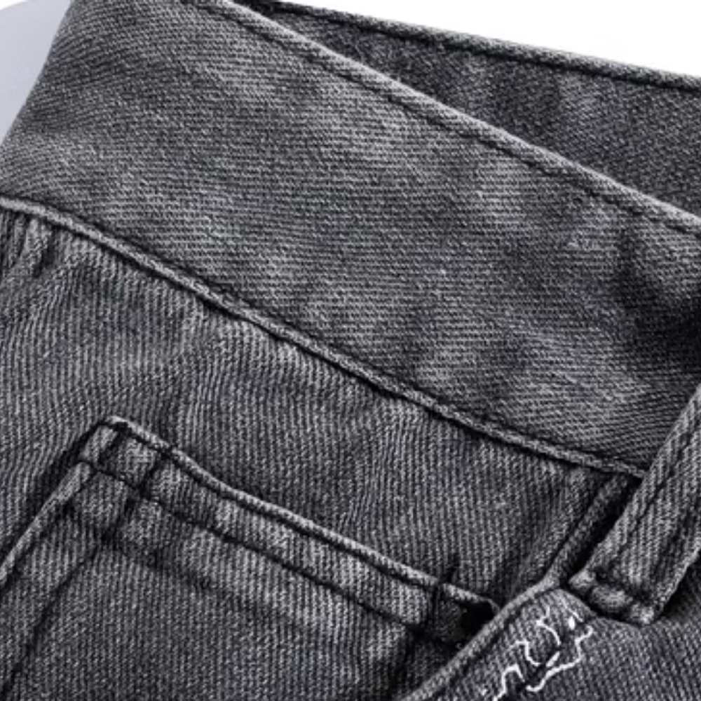 Street Cashew Panel Denim Shorts