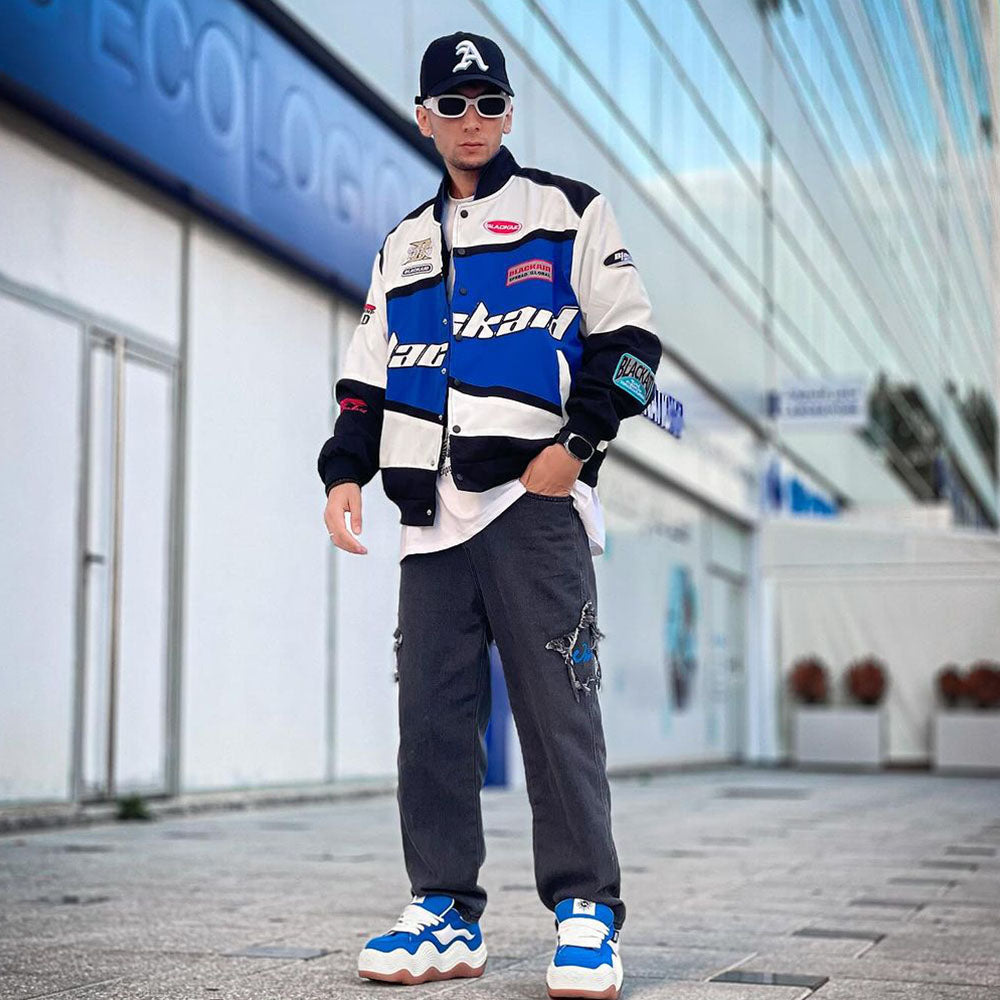 BAGGOUT Street Star Patchwork Baggy Jeans