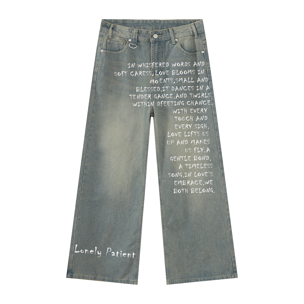 3endlesss. Melancholy Letters Retro Jeans