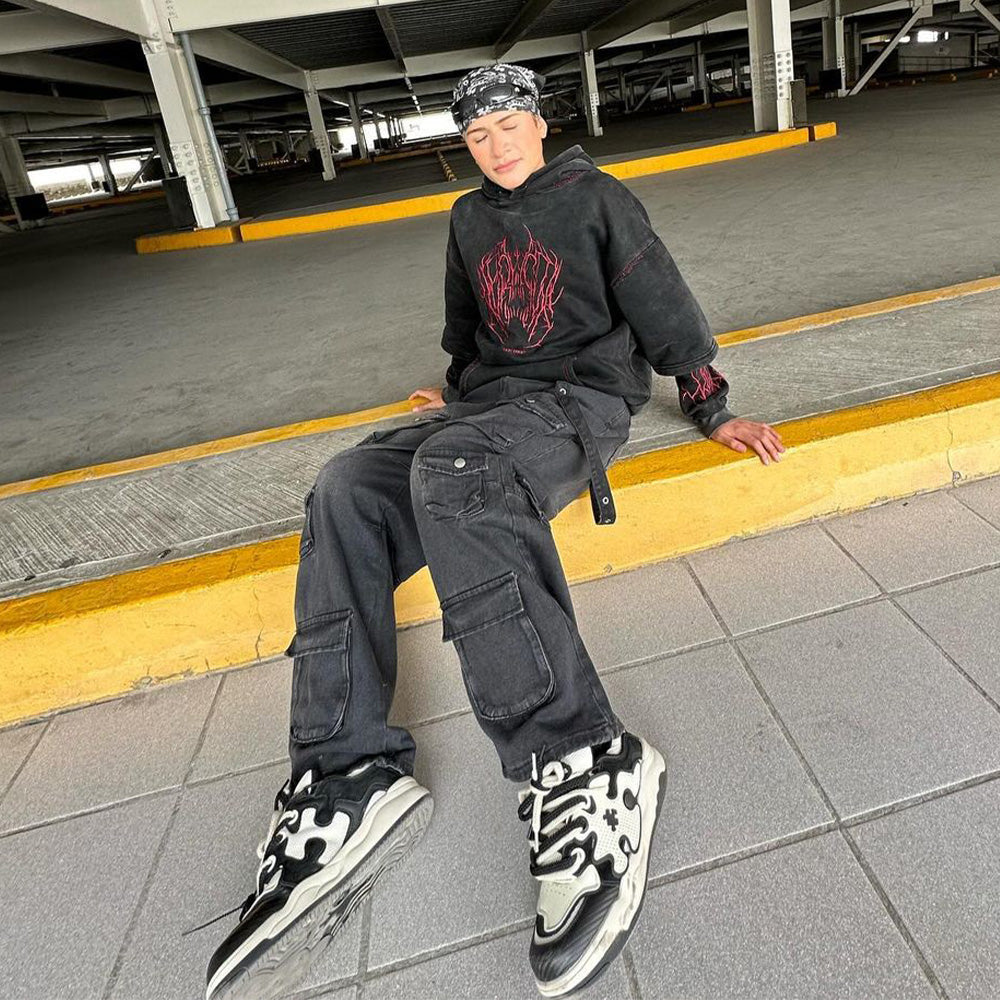 High Street Puzzle Design Sneaker