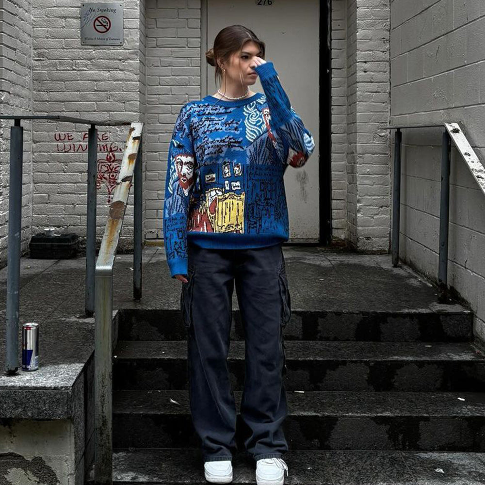 Japanese Full Graffiti Sweater