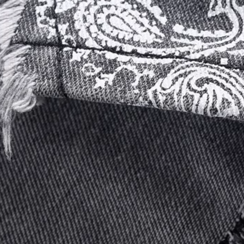 Street Cashew Panel Denim Shorts