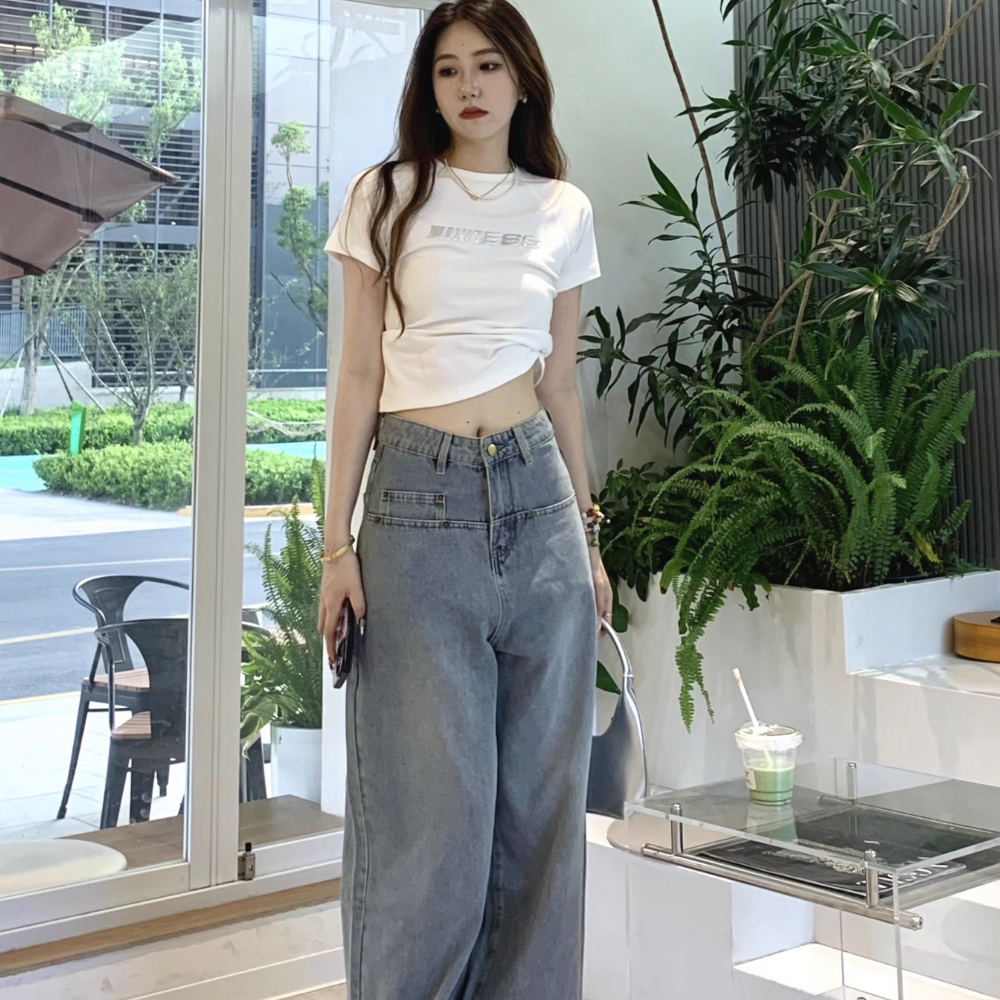 Women's Metallic Print Slim Fit T-Shirt