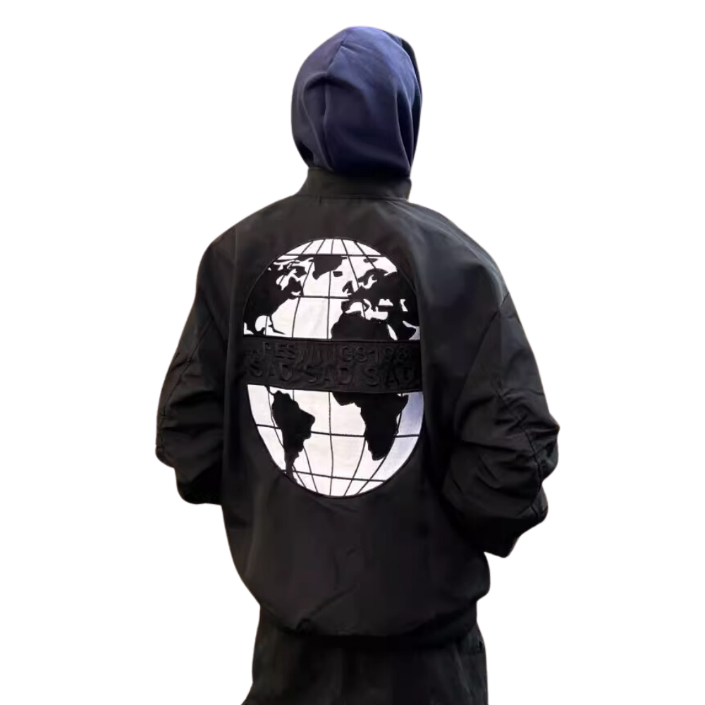 Planet Embroidered Retro Jacket