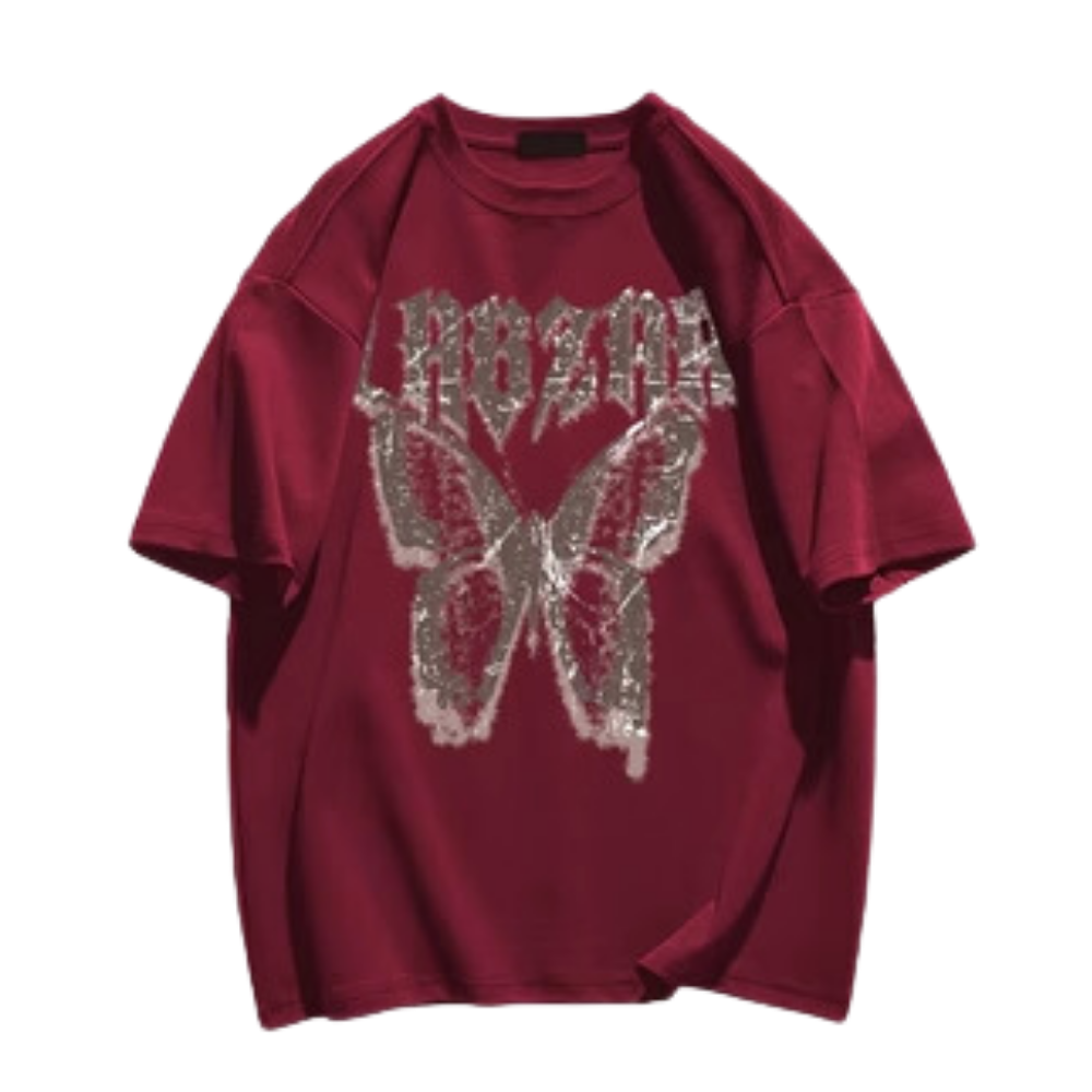 High Street Butterfly Letter T-shirt