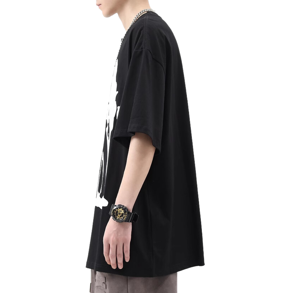 Hip Hop Silhouette Print T-Shirt