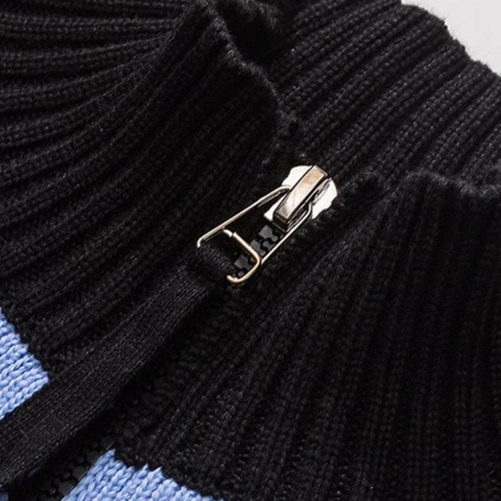 Japanese Striped Cardigan Sweater