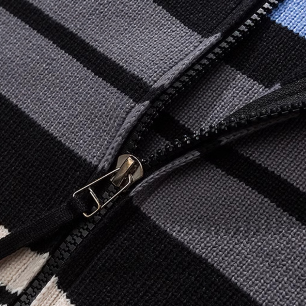Japanese Striped Cardigan Sweater