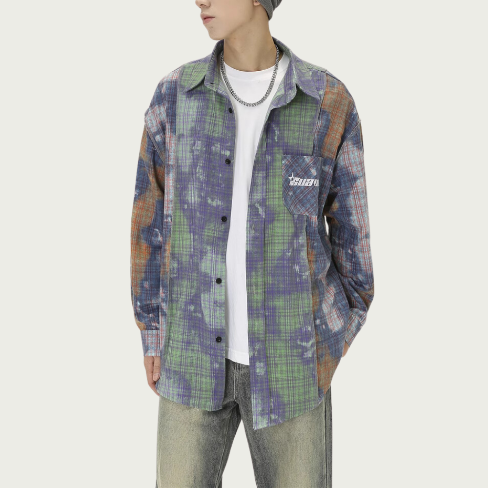 Vintage Tie Dye Block Shirt