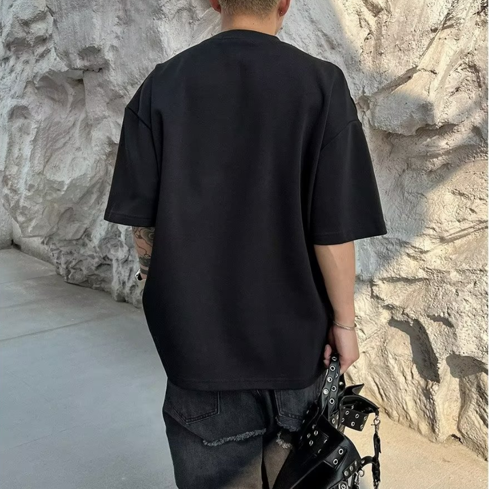Urban Black Zip Soft T-shirt