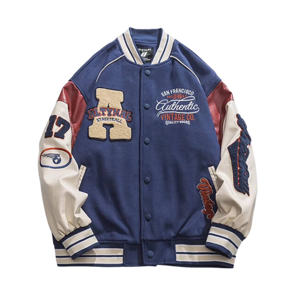 Japanese Contrast Color Artistic Jacket