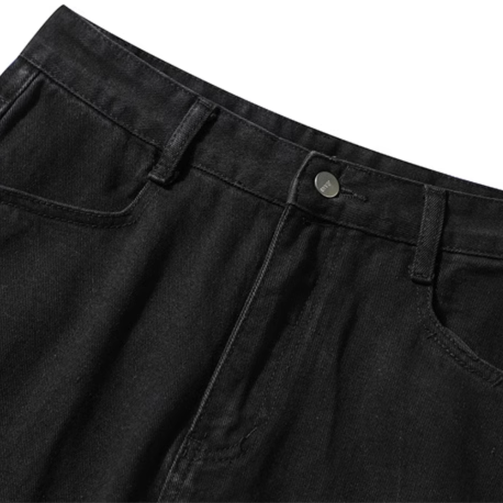 American Vintage Solid Ripped Jeans