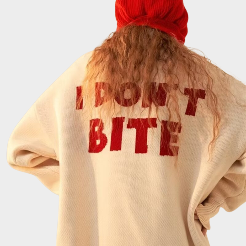 OOC' High Street Unisex Cartoon Crocodile Head Embroidery Knitted Sweater