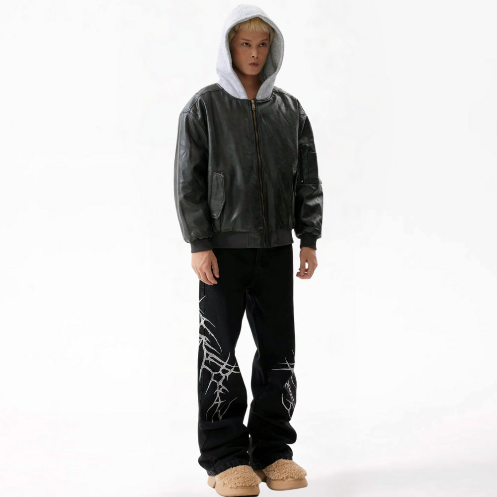 DF High Street Thorn Embroidered Jeans