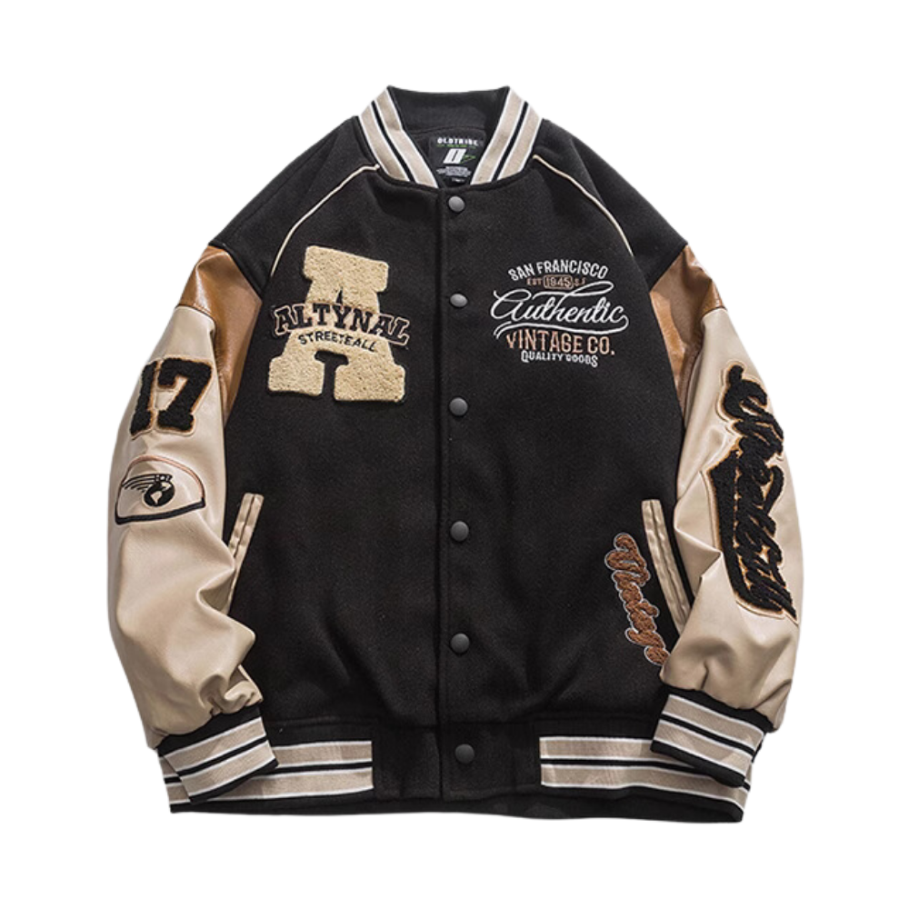 Japanese Contrast Color Artistic Jacket