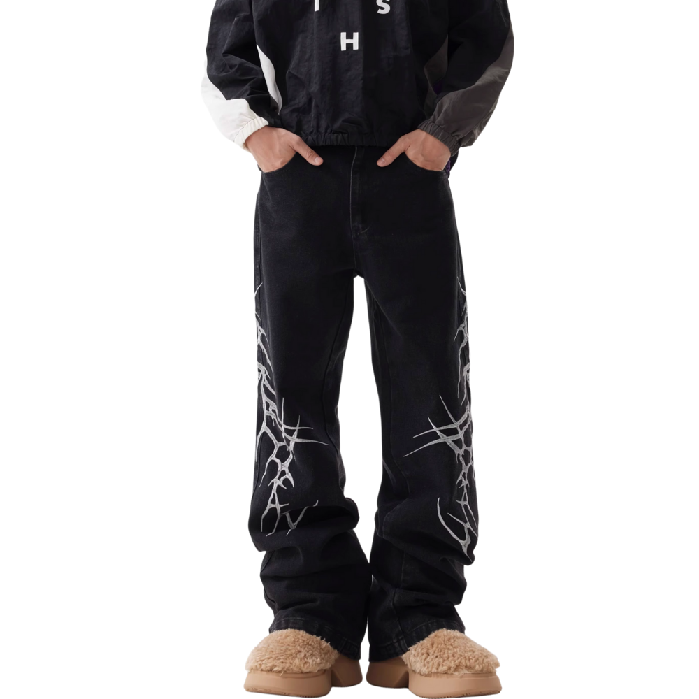 DF High Street Thorn Embroidered Jeans