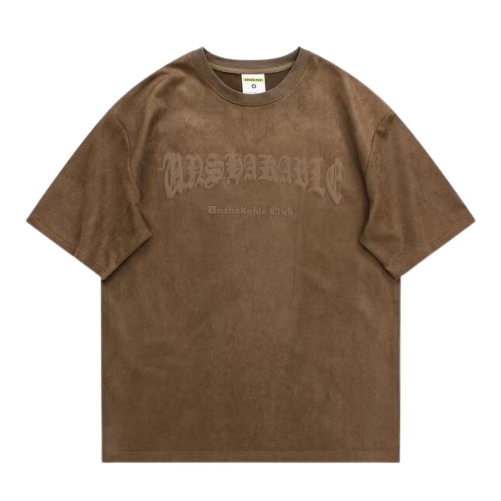 🔥Crush Skull | Vintage Skull Wing Suede T-shirt