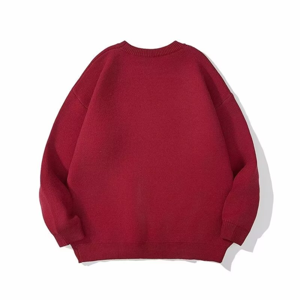 OOC' Cute Cartoon Sheep Pattern Knitted Sweater