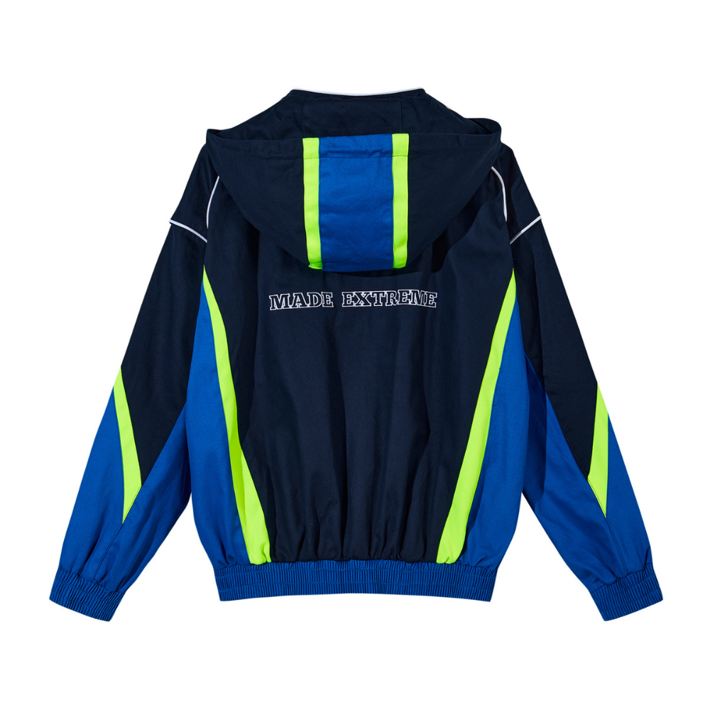 Motorcycle Style Hooded Embroidery Jacket