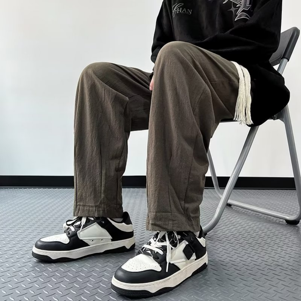 Japanese Solid Color Loose Sweatpants