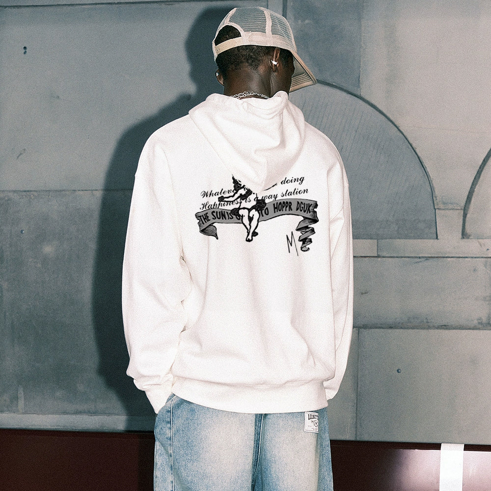 Urban High Street Letter Graphic Hoodies