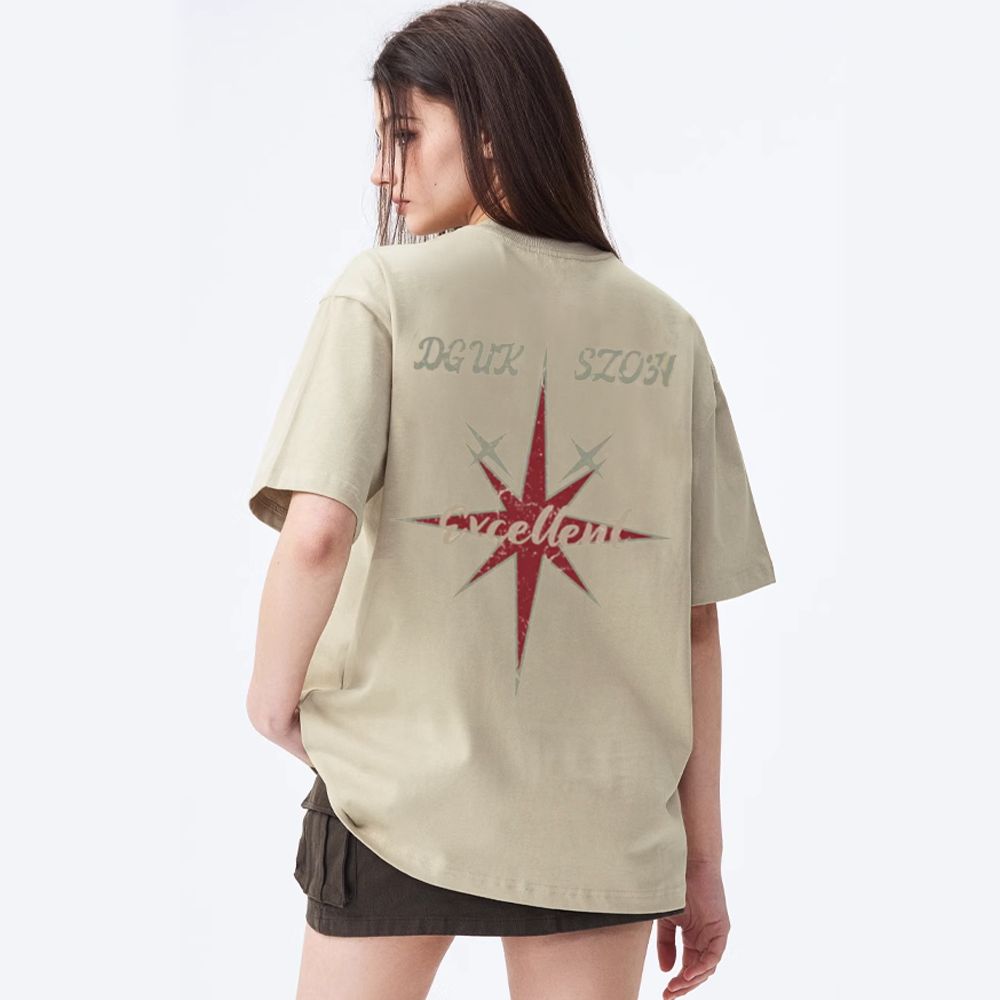 American Star Letter Print T-shirt