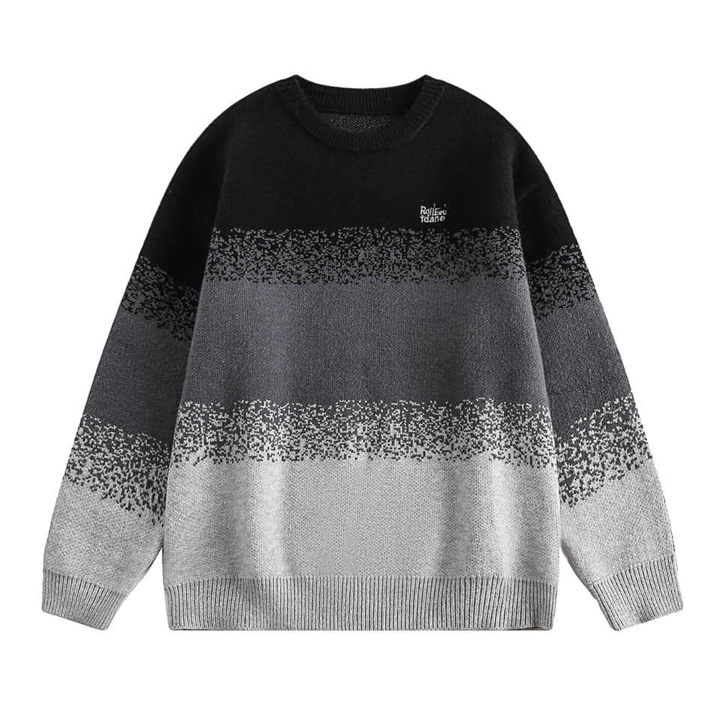 Gradient crewneck sweater
