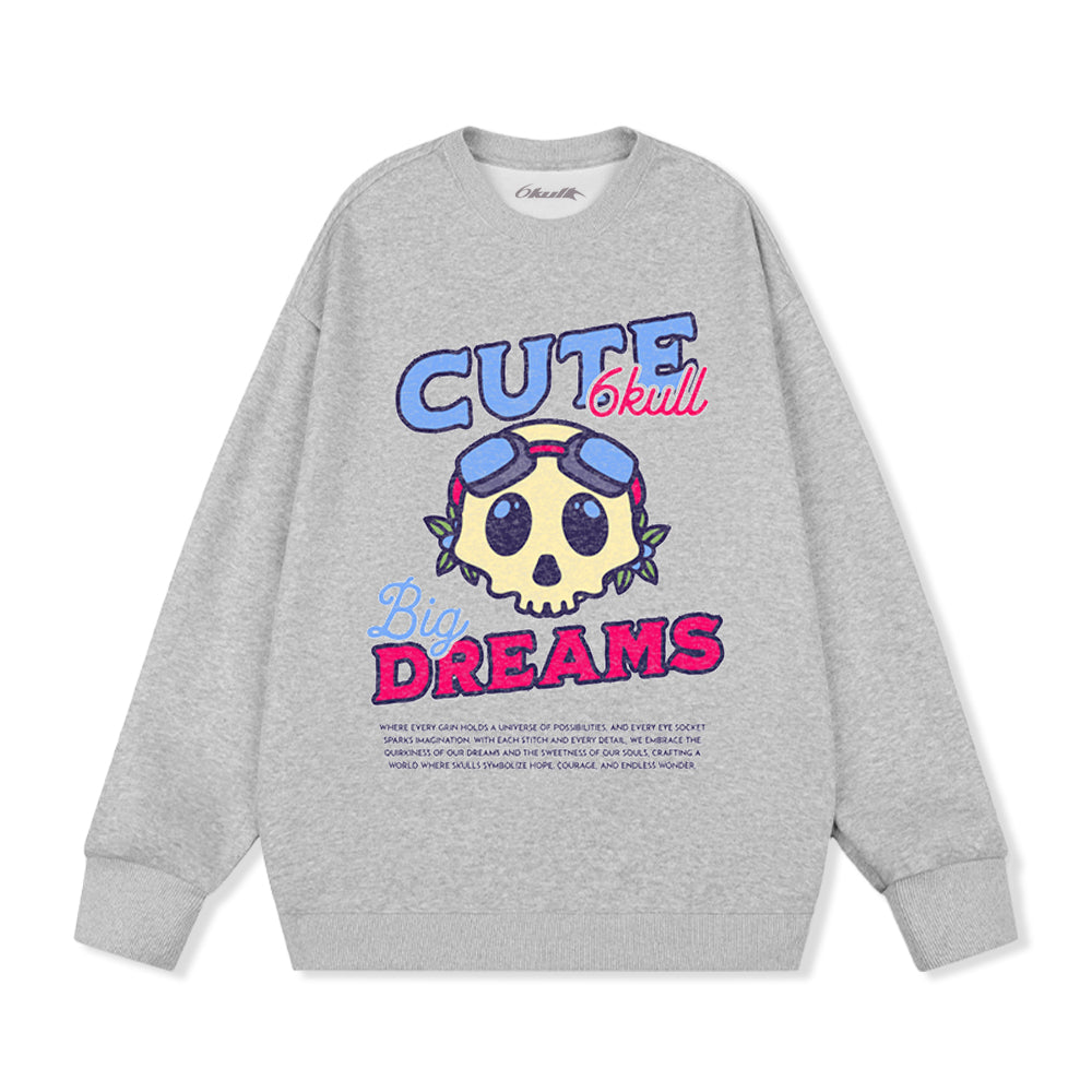 6Kull Cute Pilot Skull Sweatshirt