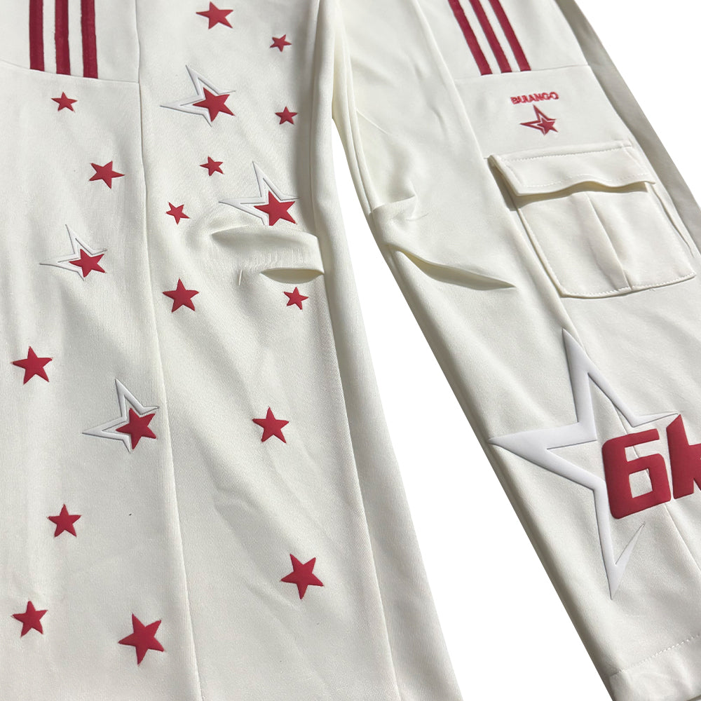 6Kull Full Puff Print Milky Way Sweatpants