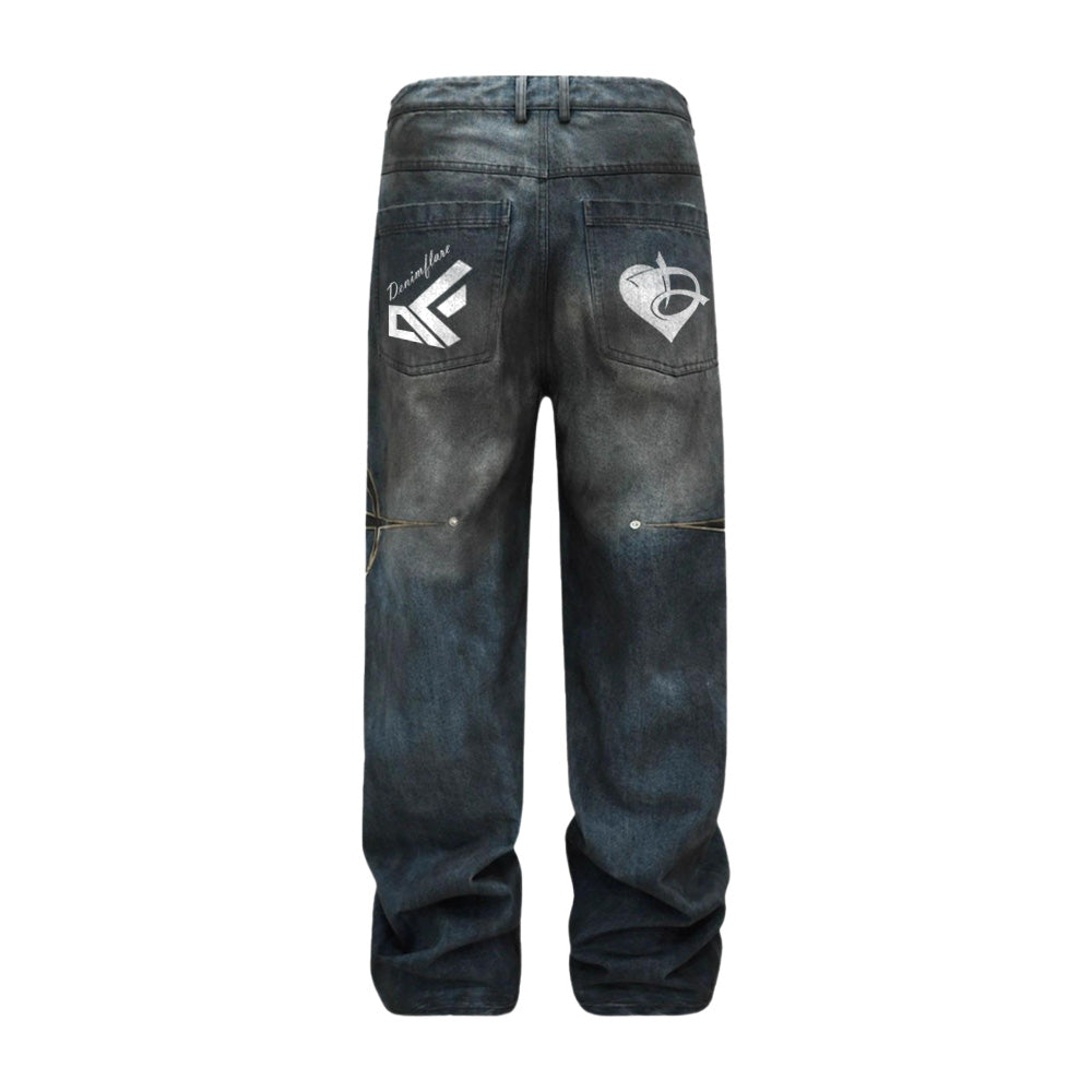 DF Heavy Studd Starburst Washed Jeans