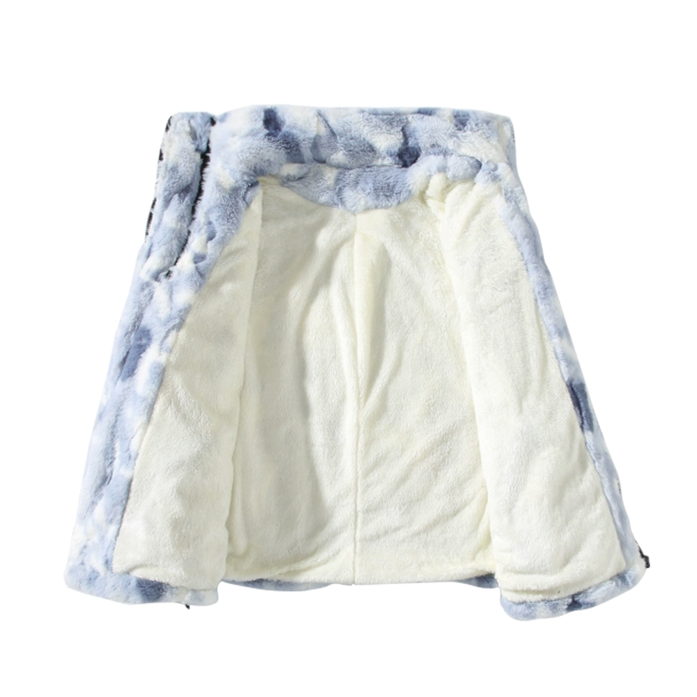 Japanese Embroidered Plush Thickened Fleece Coat