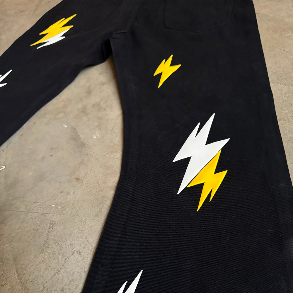 6Kull High Street Y&W Lightning Jeans