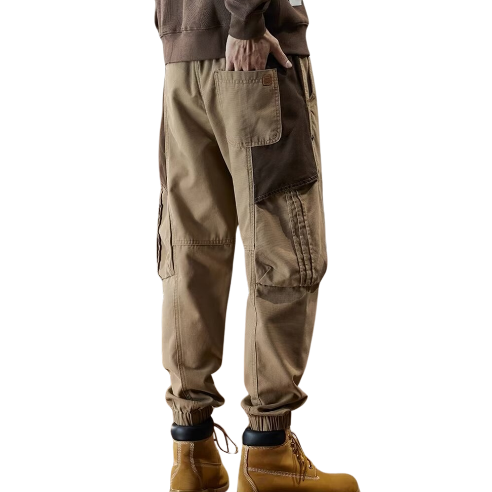 American Casual Washed Straight-Leg Cargo Pants