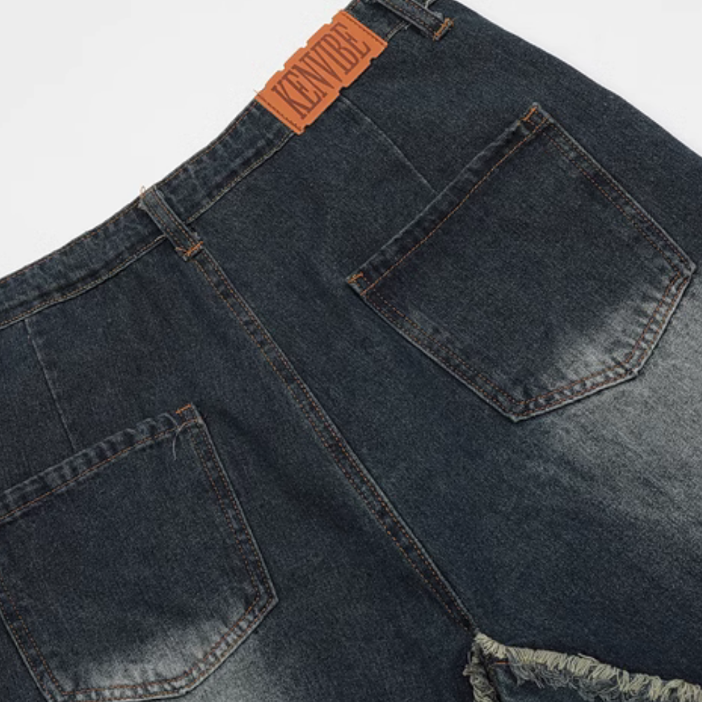 High Street Pentagram Patchwork Shorts