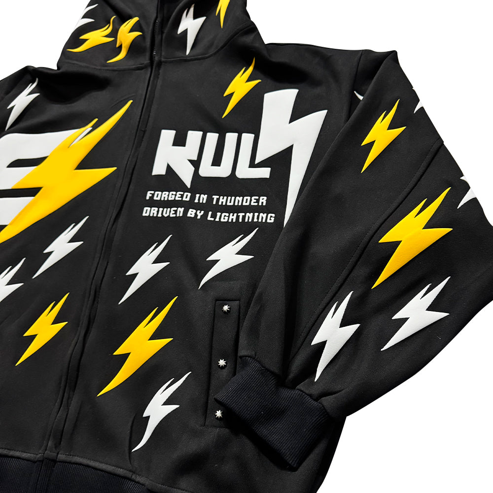 6Kull Full Puff Lightning Hoodie