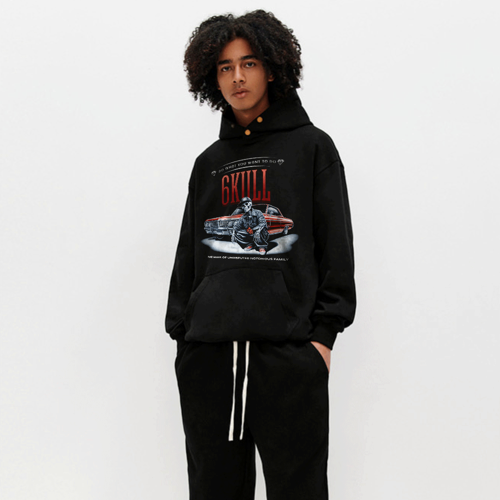 6Kull Skeleton Racing Hoodie
