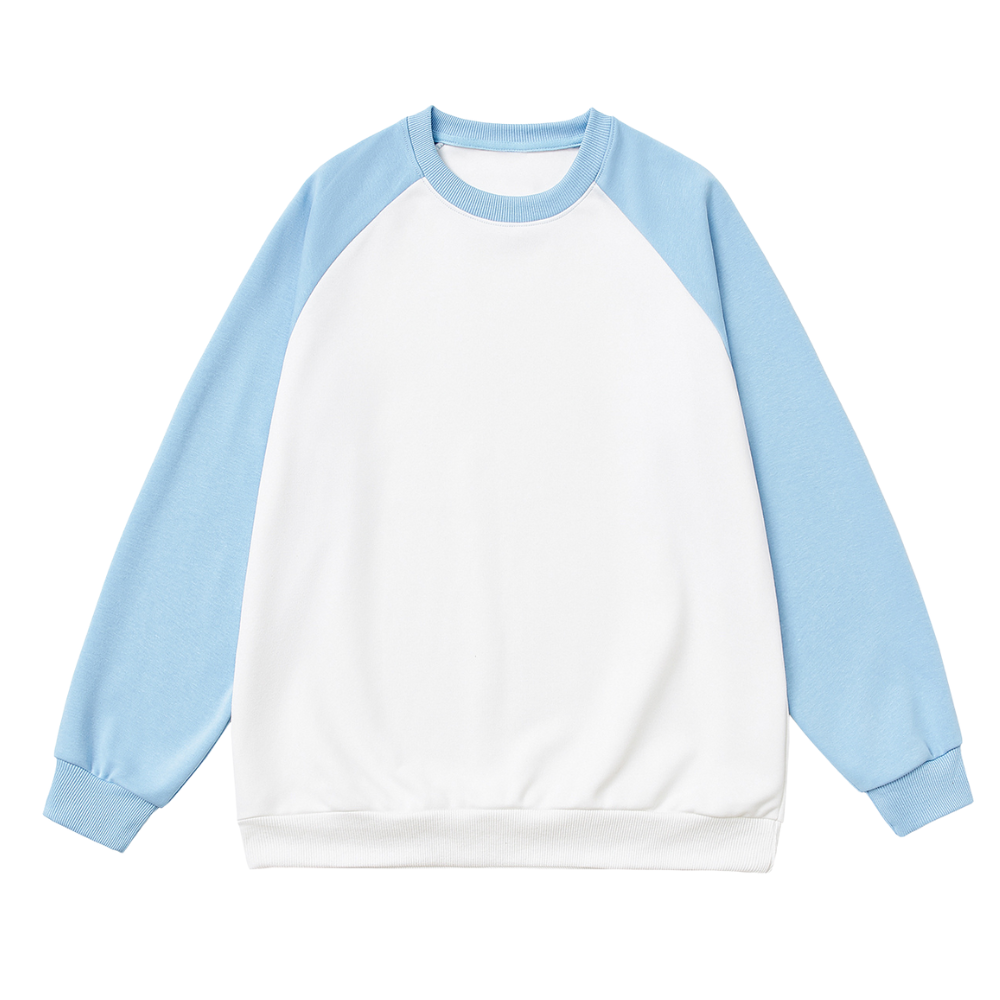 Solid Color Raglan Sweatshirt