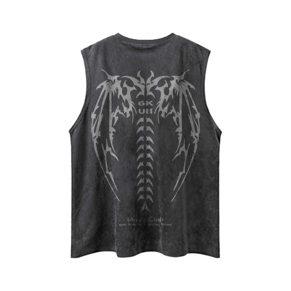 6Kull Bone Wings Summer Vest