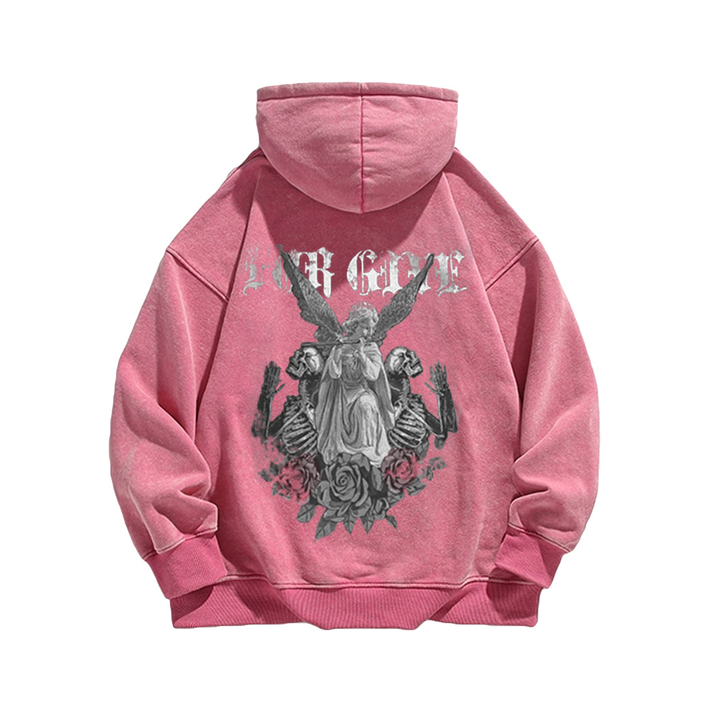 High Street Angel Rose Washed Hoodie